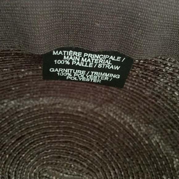 NWOT MAISON MICHEL Kate handkerchief fedora hat in black size medium - Picture 8 of 10